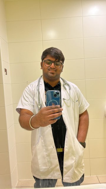 Coat on, stethoscope on